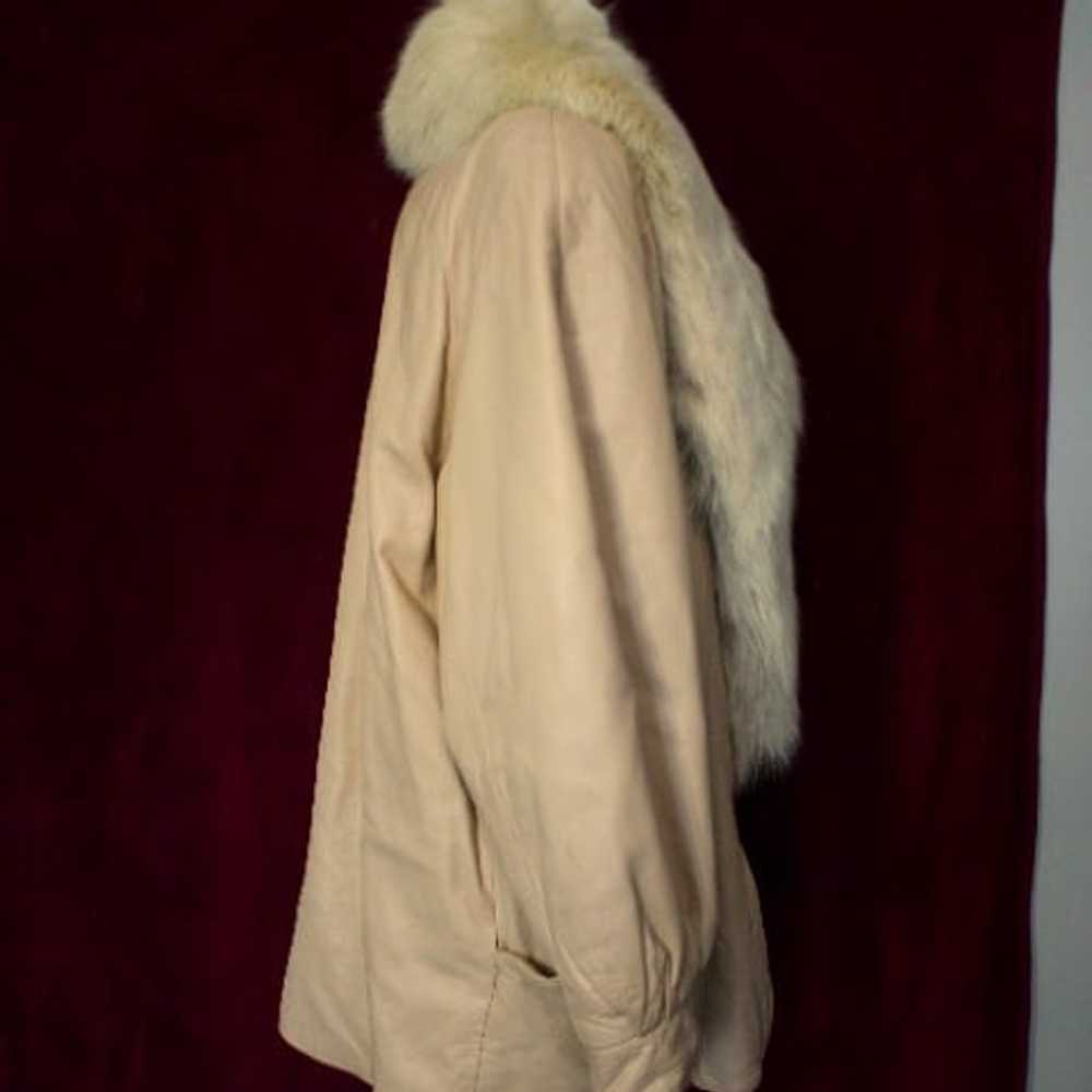 #262 Leather/fox fur coat - image 3