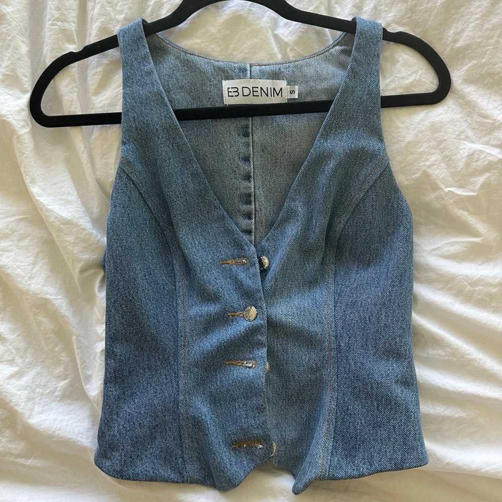 EB Denim Vest Size S - image 1