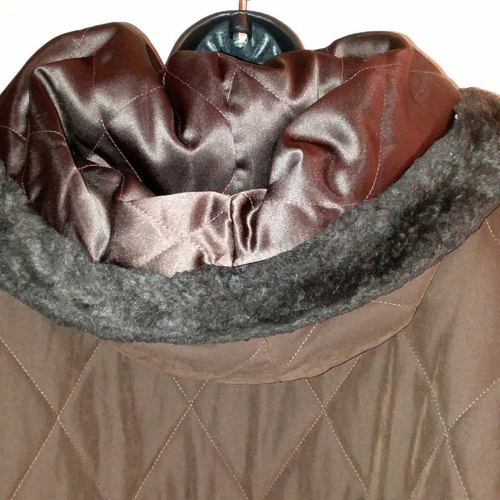 Saks Fifth Avenue Brown Hooded  Coat - image 5