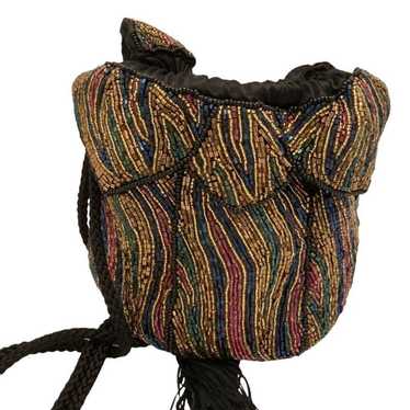 Vintage Beaded Evening Bag - image 1