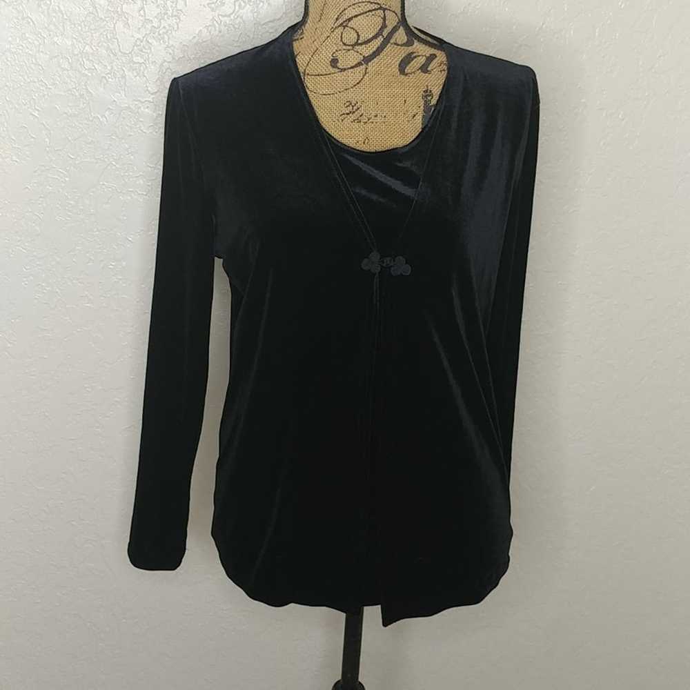 Kathie Lee Collection Top Black Size M - image 1