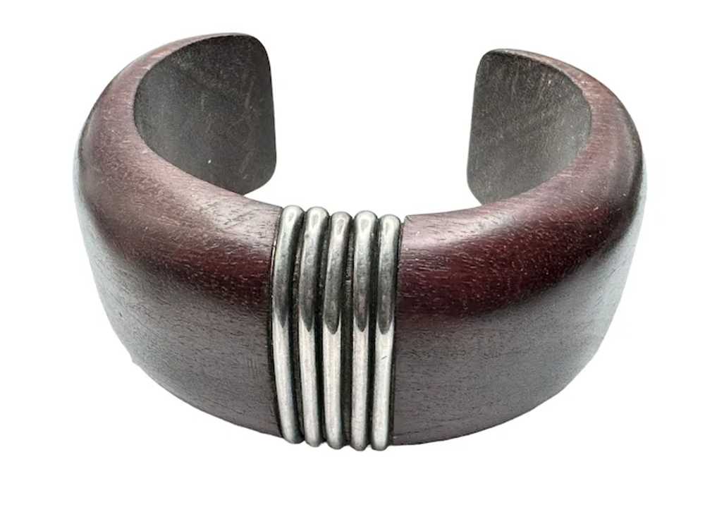 William Spratling Sterling Silver Rosewood Cuff B… - image 5