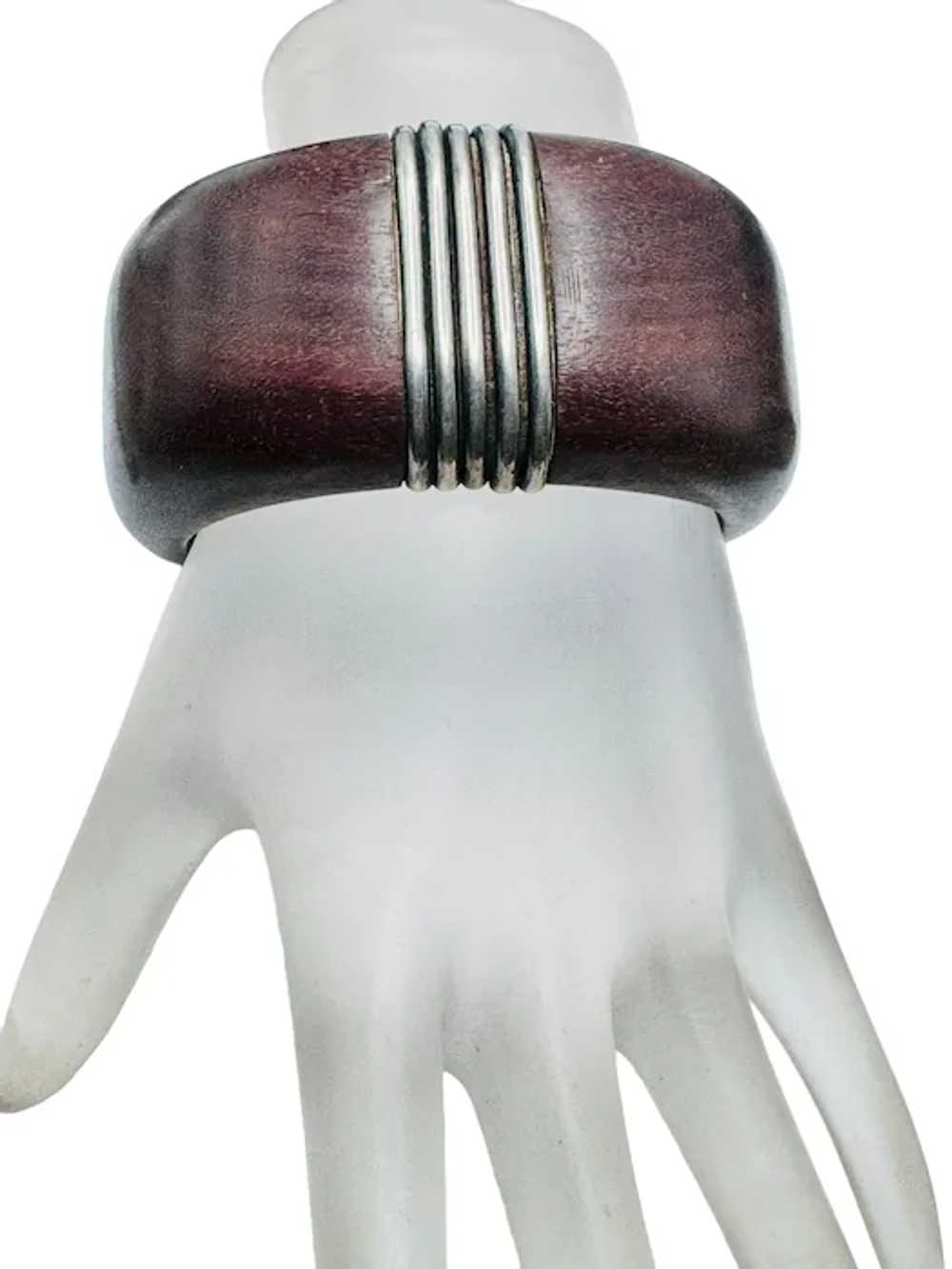 William Spratling Sterling Silver Rosewood Cuff B… - image 6