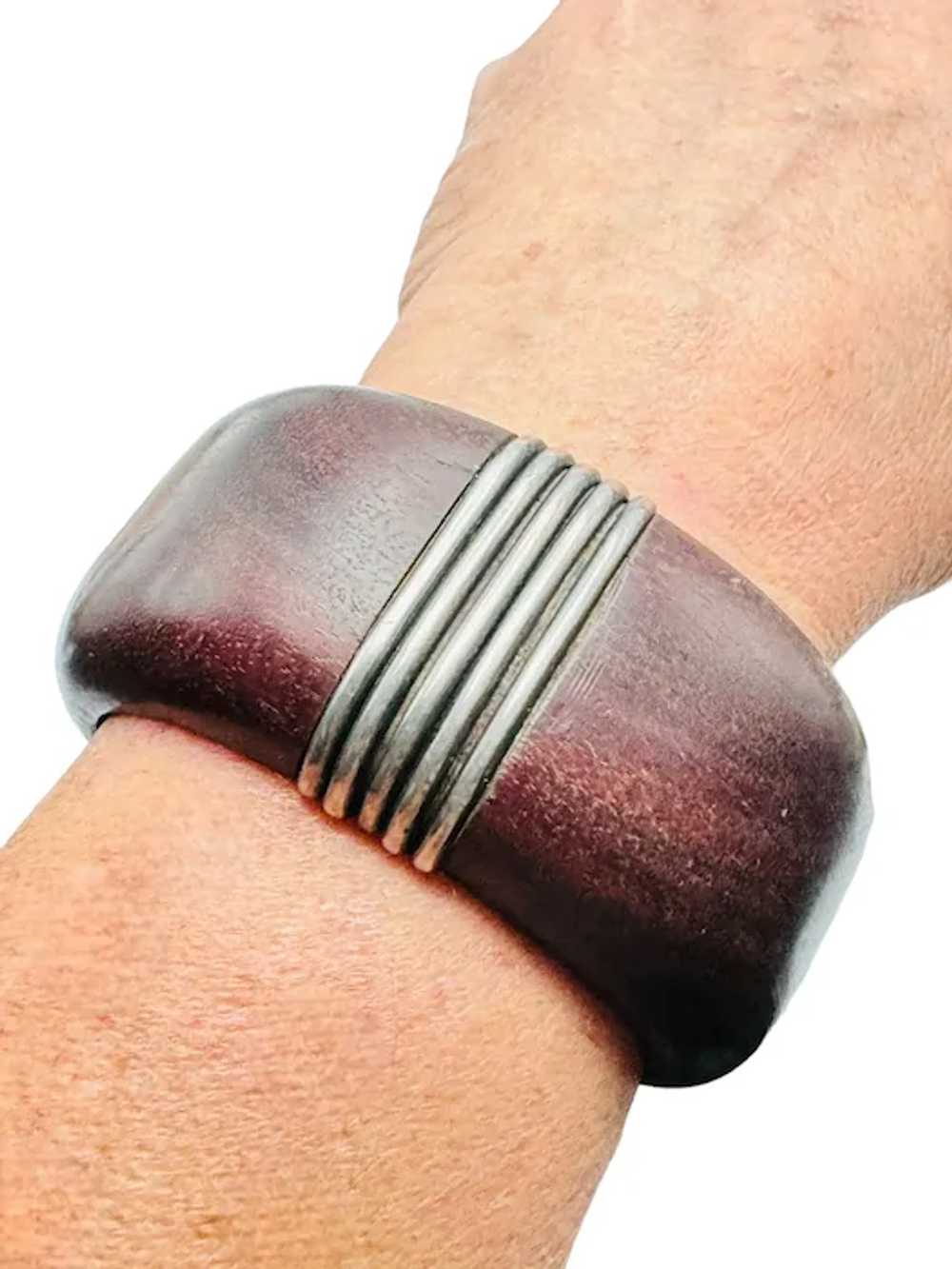 William Spratling Sterling Silver Rosewood Cuff B… - image 7