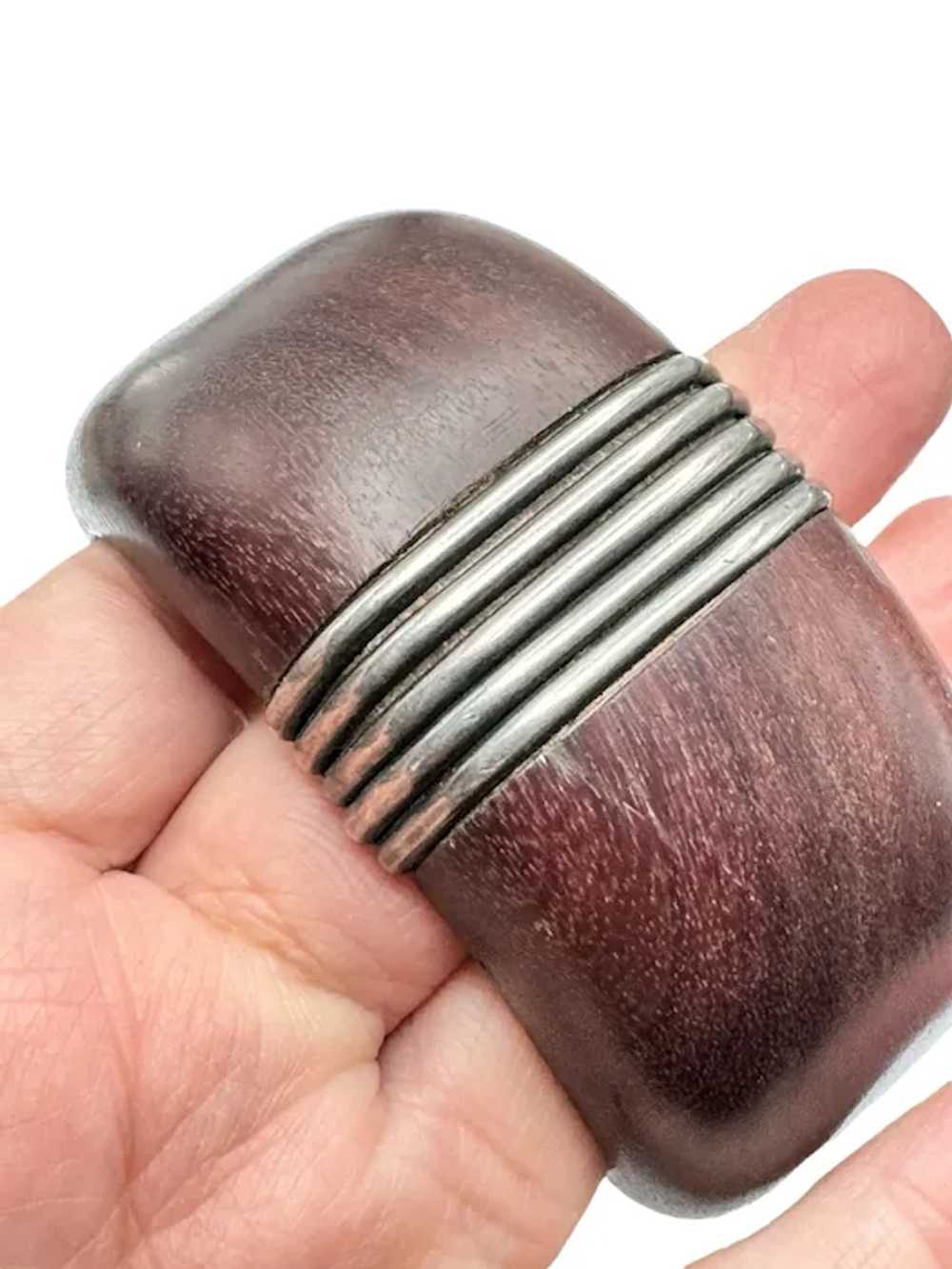 William Spratling Sterling Silver Rosewood Cuff B… - image 8