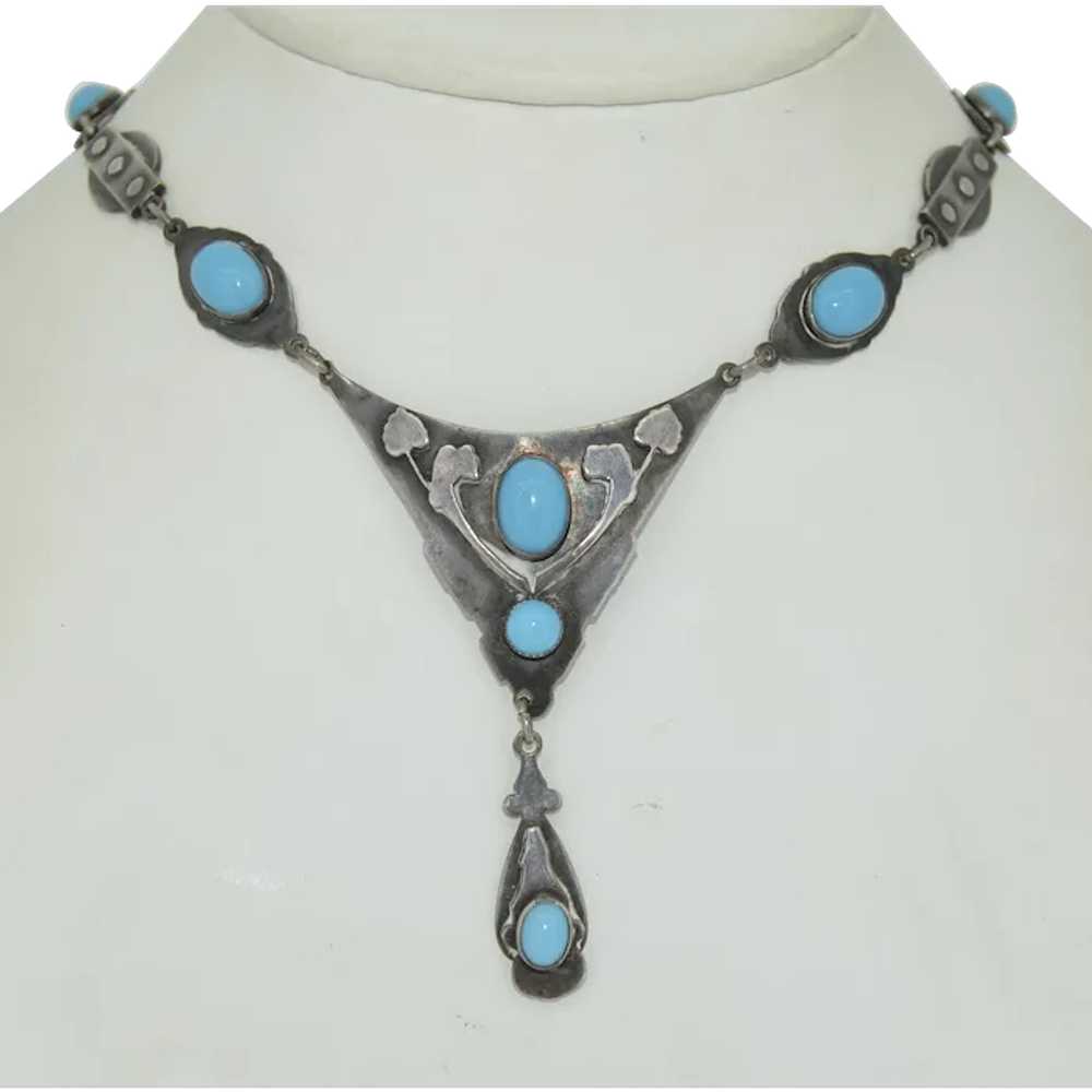 Fabulous Arts and Crafts Era Sterling Silver Neck… - image 1