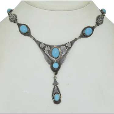 Fabulous Arts and Crafts Era Sterling Silver Neck… - image 1