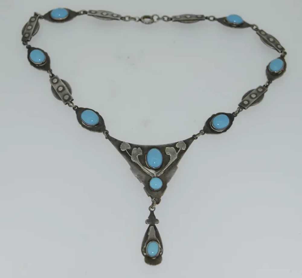 Fabulous Arts and Crafts Era Sterling Silver Neck… - image 4