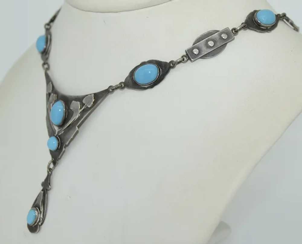 Fabulous Arts and Crafts Era Sterling Silver Neck… - image 5