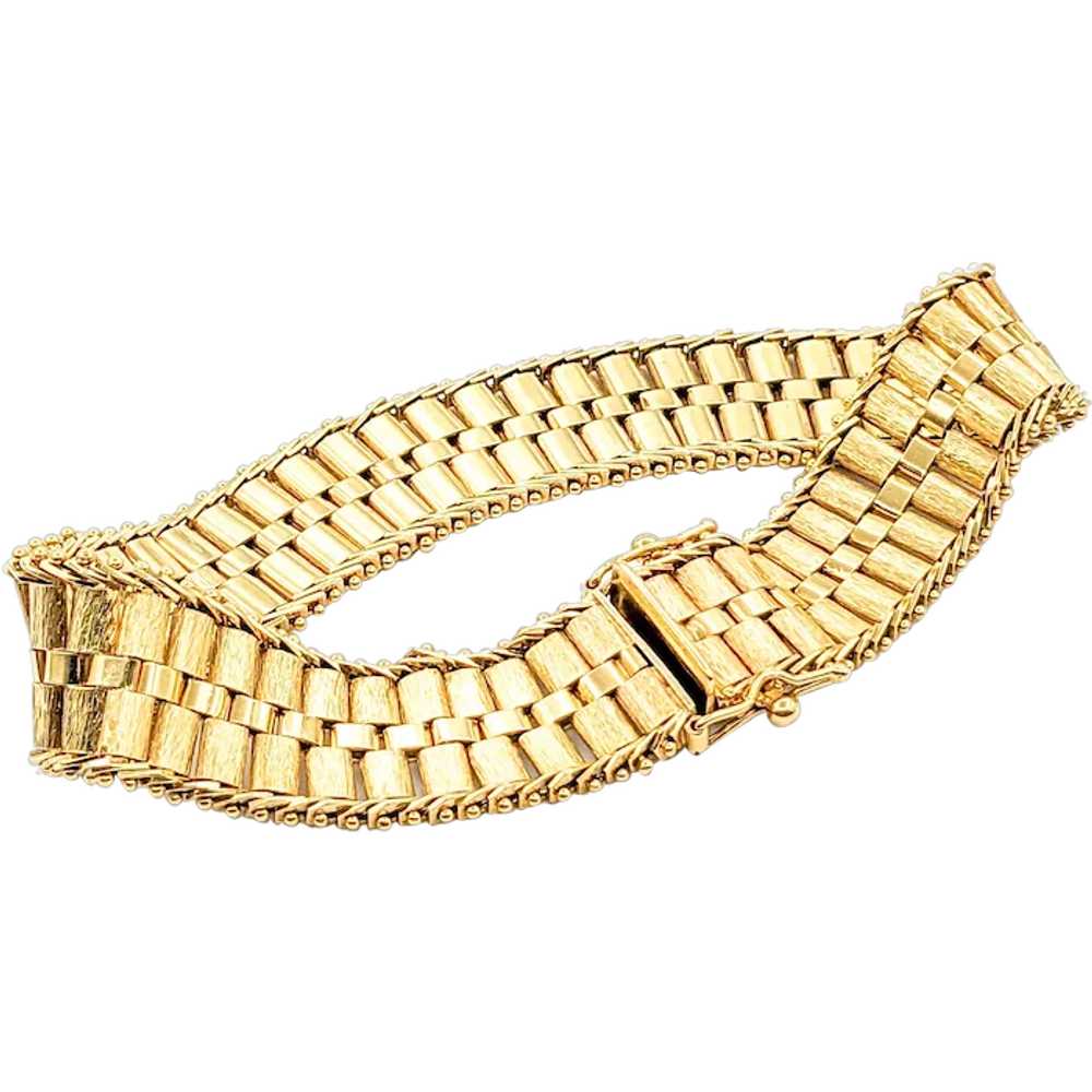 Rolex Link Design Bracelet In Yellow Gold - image 1