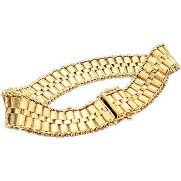 Rolex Link Design Bracelet In Yellow Gold - image 1