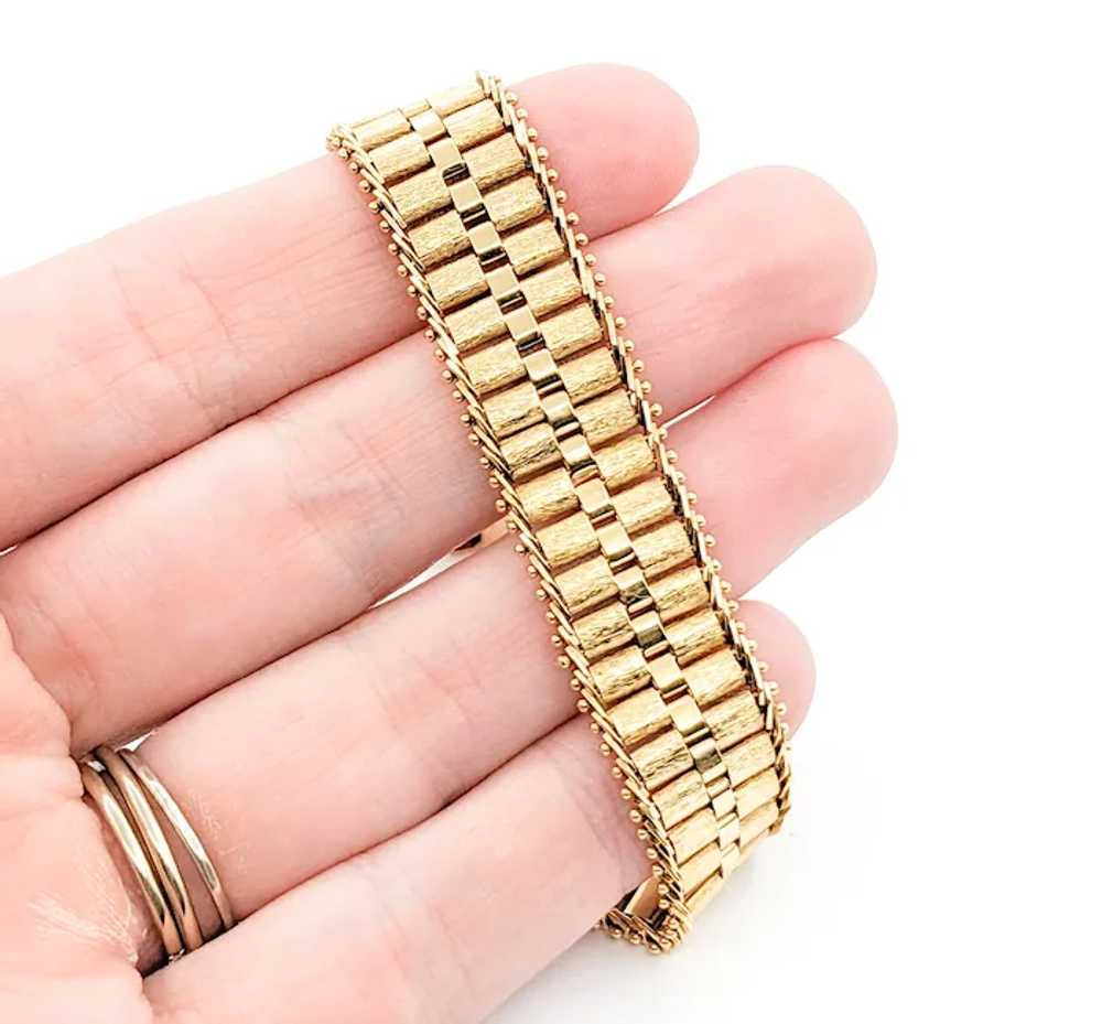 Rolex Link Design Bracelet In Yellow Gold - image 3