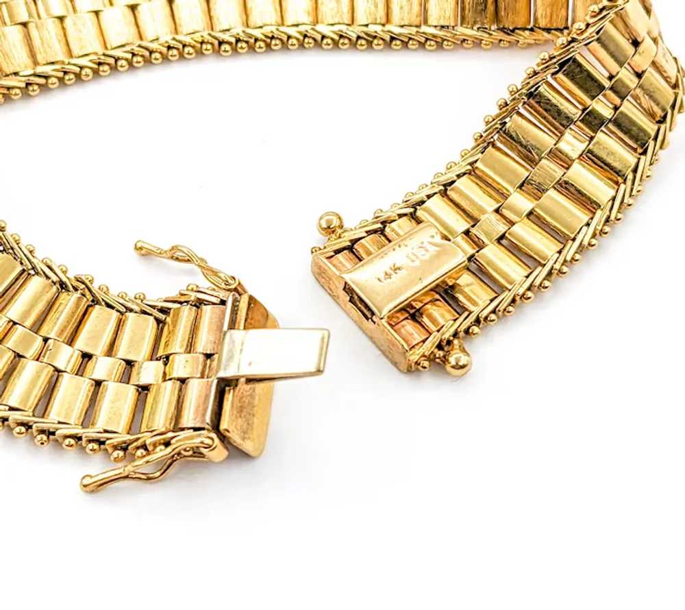 Rolex Link Design Bracelet In Yellow Gold - image 4