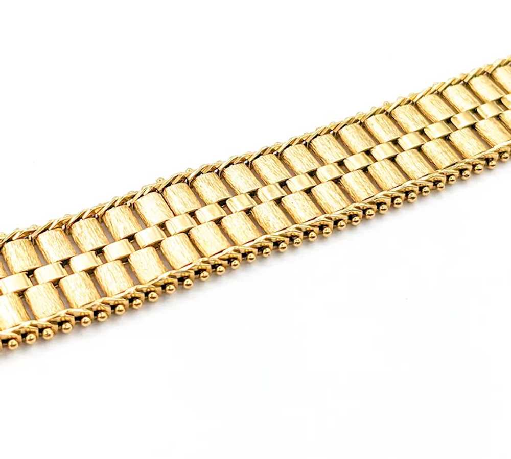 Rolex Link Design Bracelet In Yellow Gold - image 5