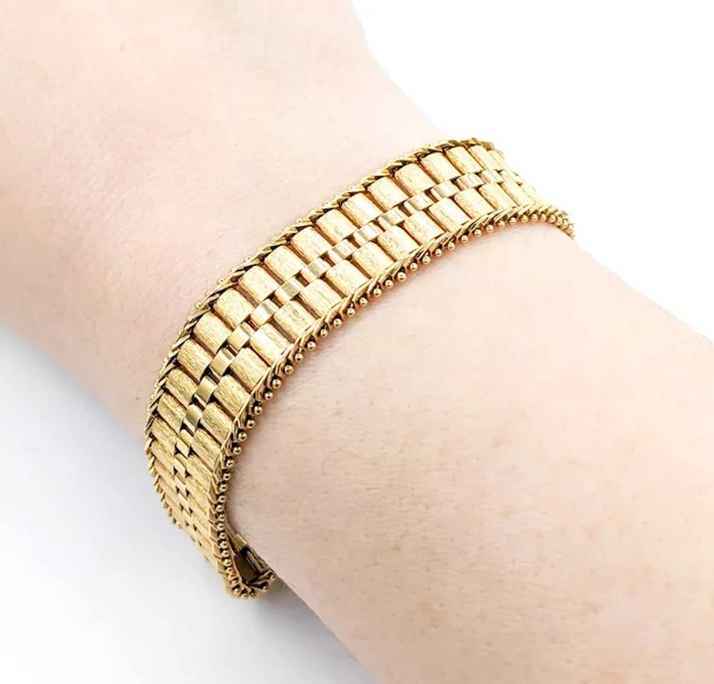 Rolex Link Design Bracelet In Yellow Gold - image 6