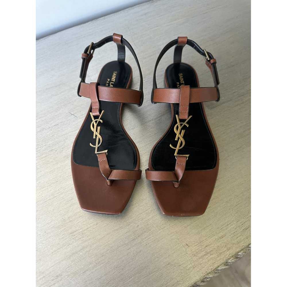 Saint Laurent Leather sandal - image 2