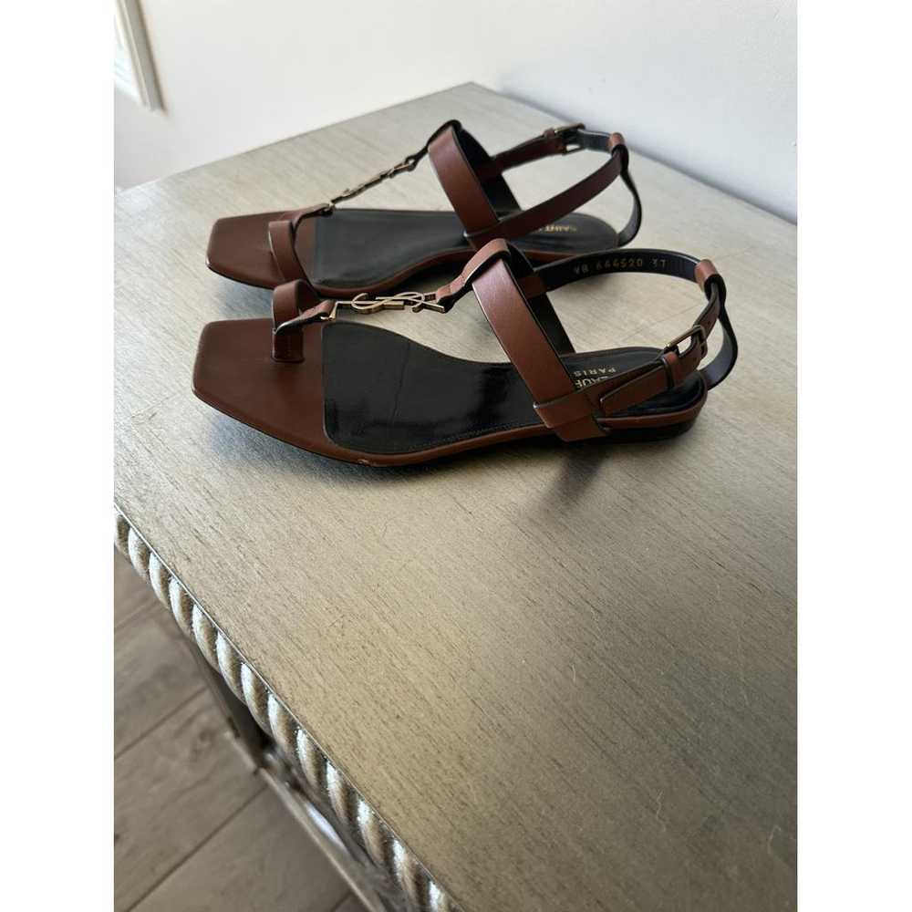 Saint Laurent Leather sandal - image 3