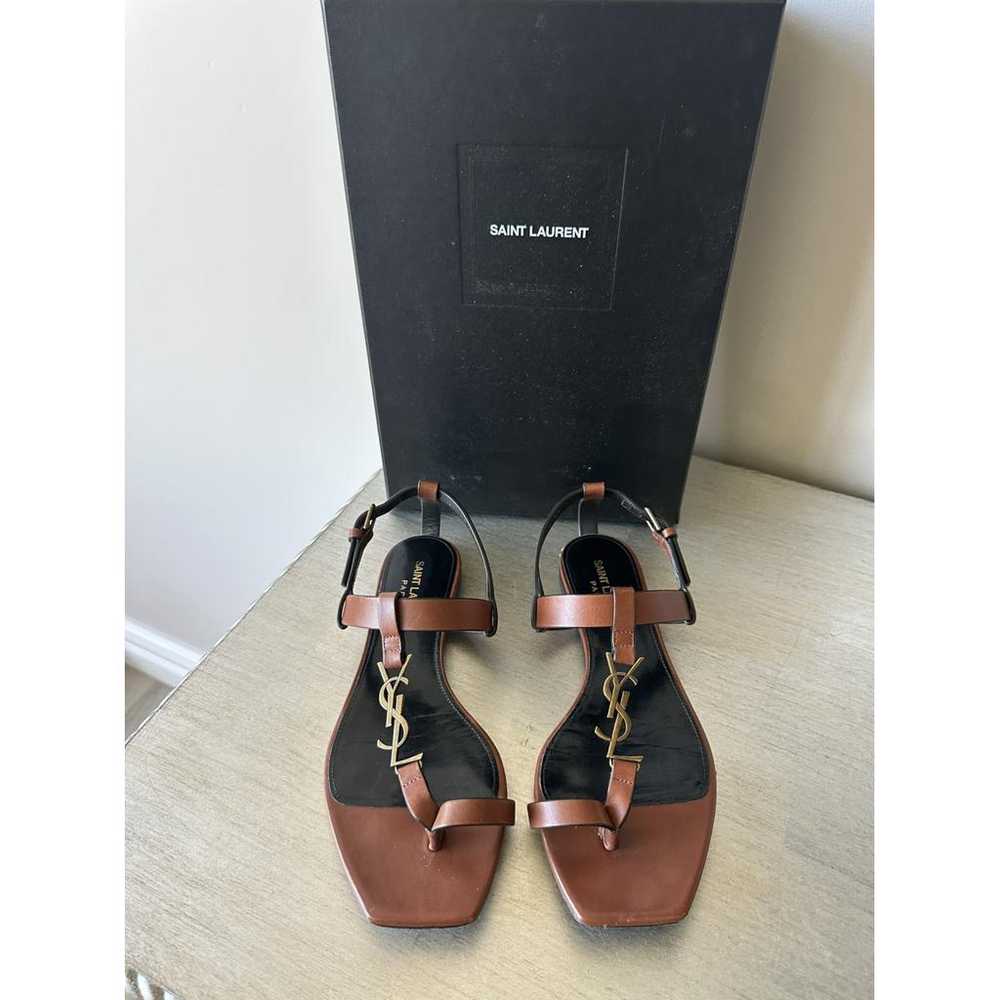 Saint Laurent Leather sandal - image 4