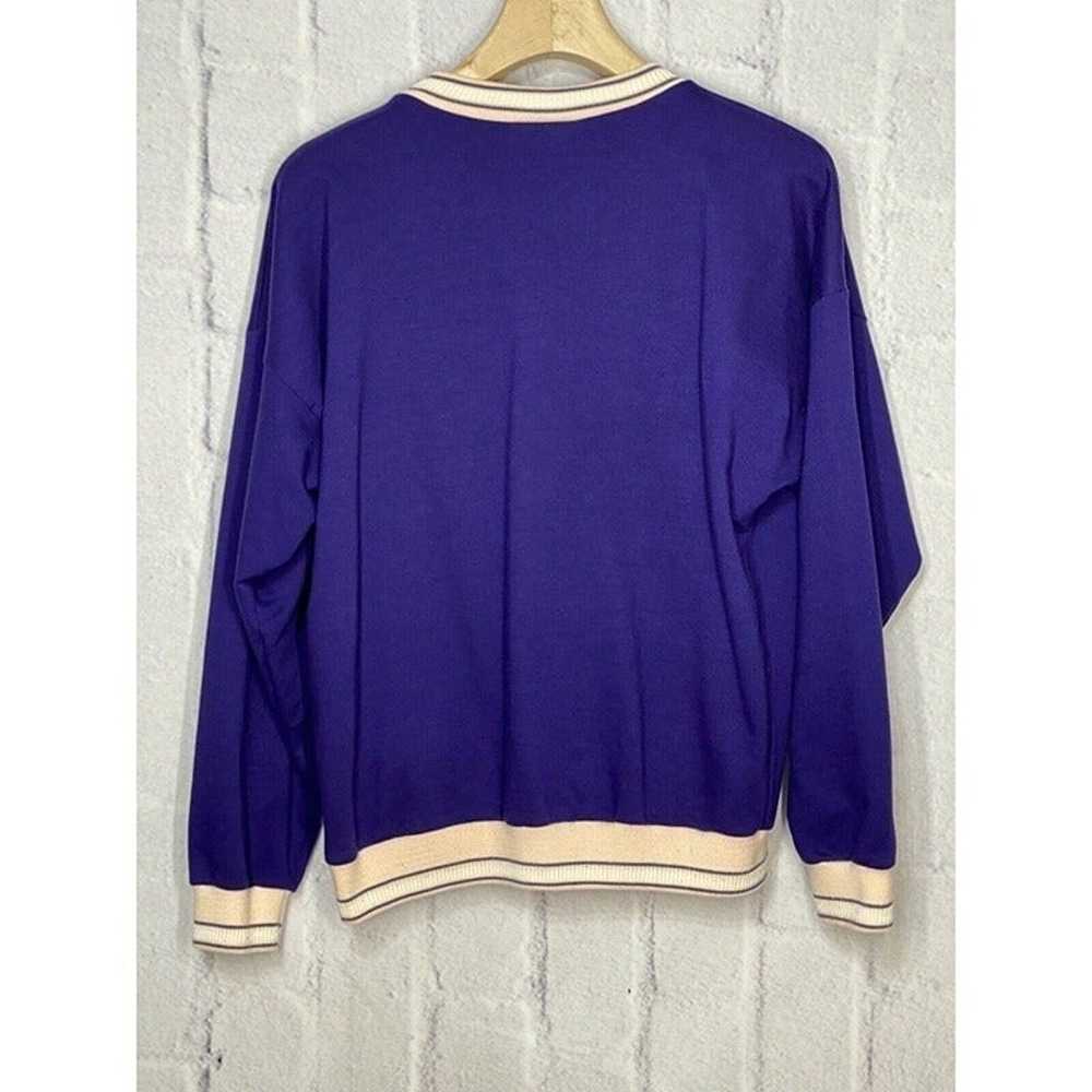 Vintage Marcia 80s 90s Womens Sweatshirt Purple E… - image 2