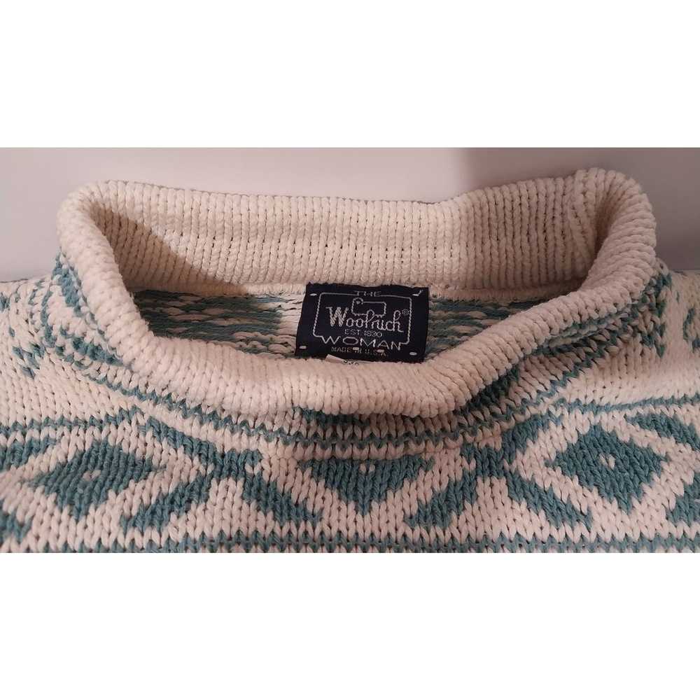 Woolrich Woman Ski Sweater Bluegrass white and bl… - image 11