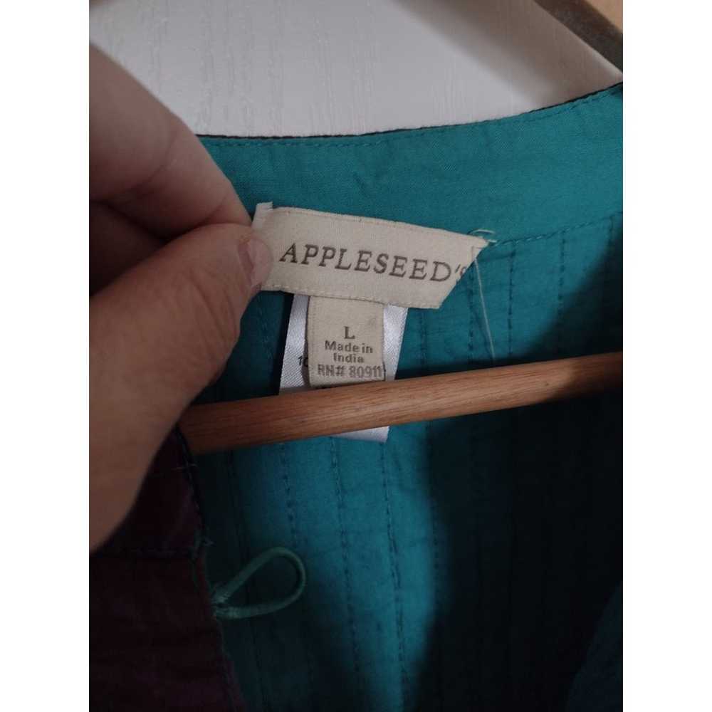 Vintage 90s Appleseed's Quilted Patchwork Cotton … - image 4