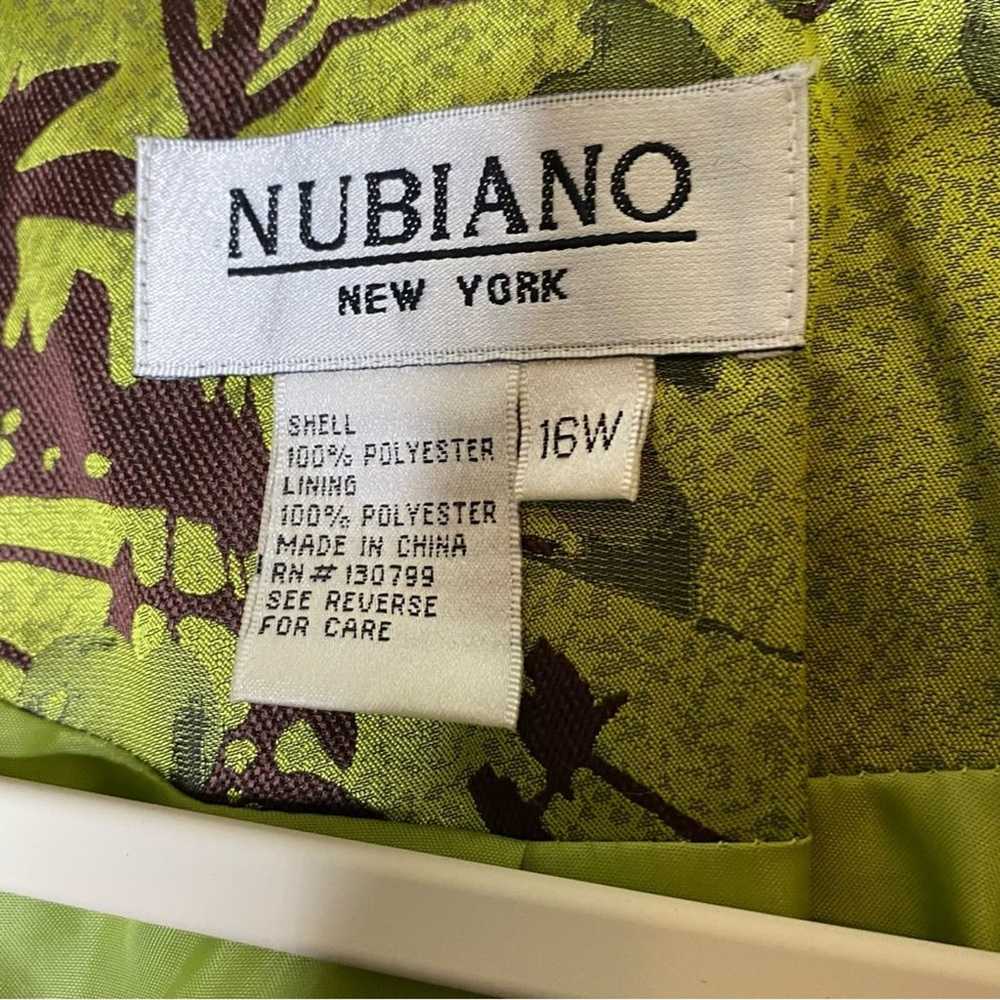 Nubiano NY Set Green  Ruffle Blazer Jacket Button… - image 5