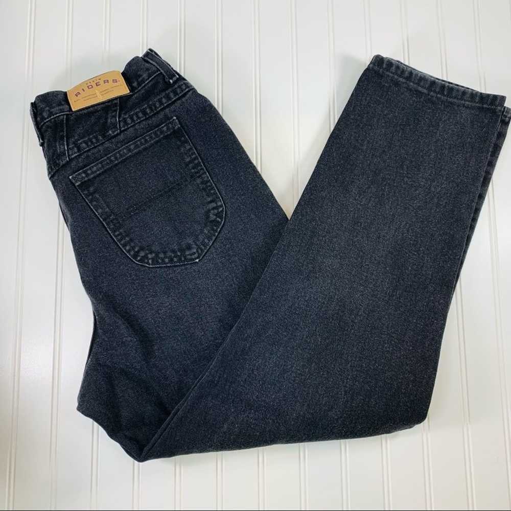 Vintage Black Lee Jeans Hi Waisted waist 33" - image 1