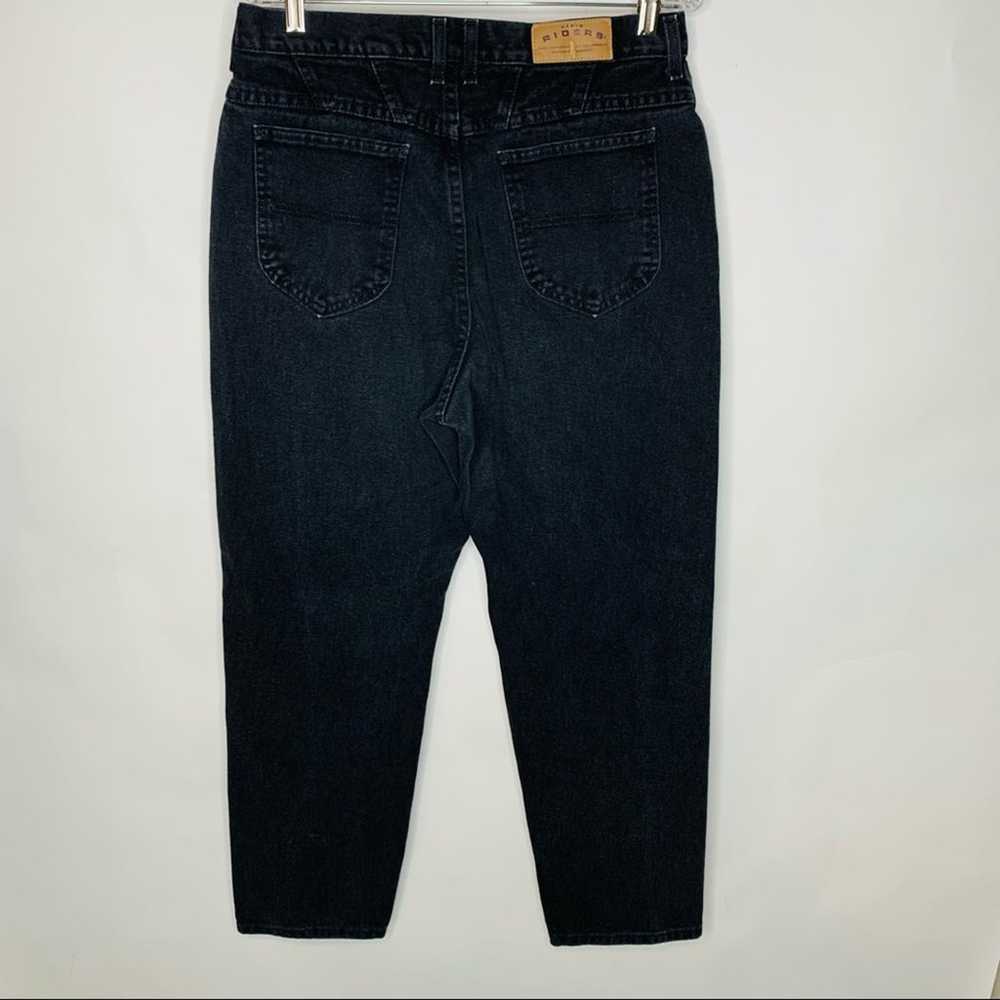 Vintage Black Lee Jeans Hi Waisted waist 33" - image 2