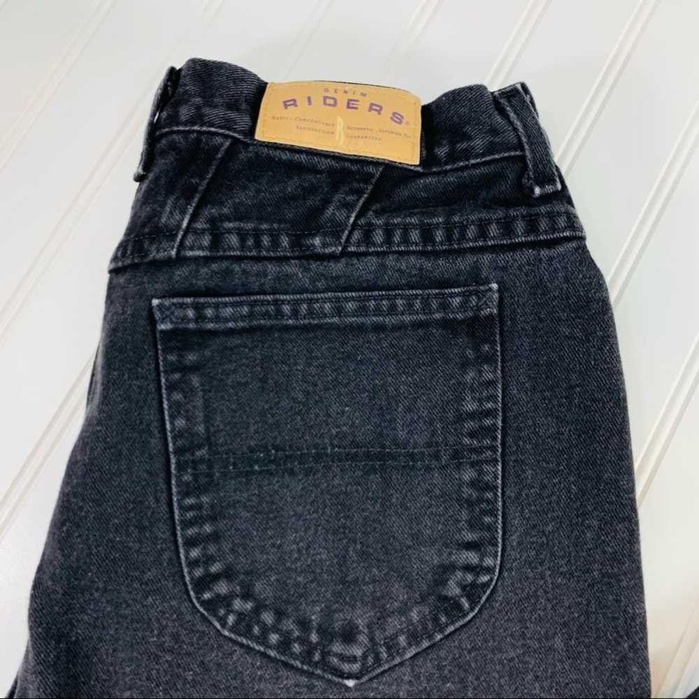 Vintage Black Lee Jeans Hi Waisted waist 33" - image 4