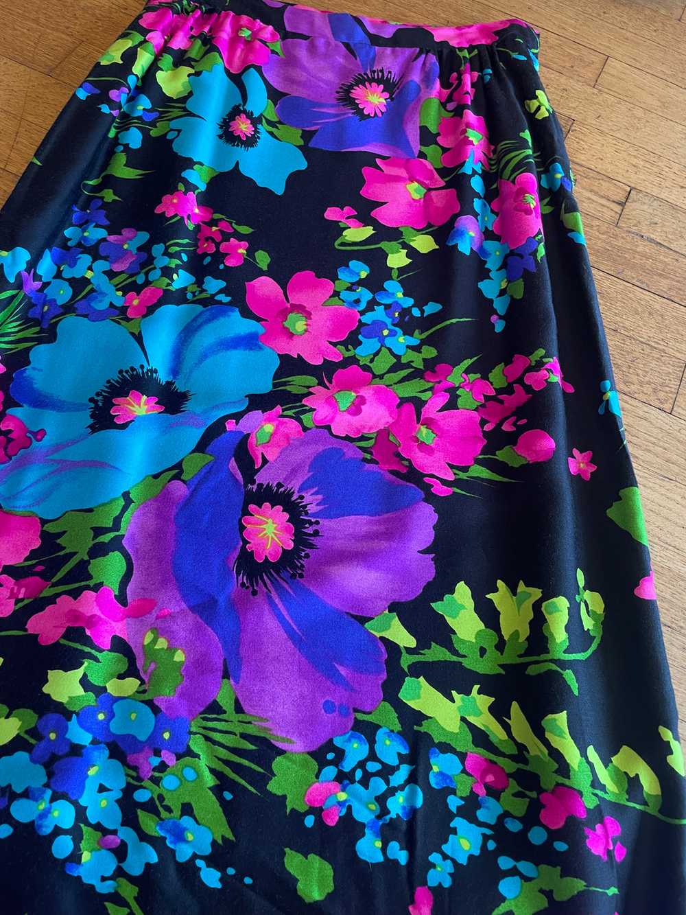 Fluorescent Floral Maxi Skirt - image 2