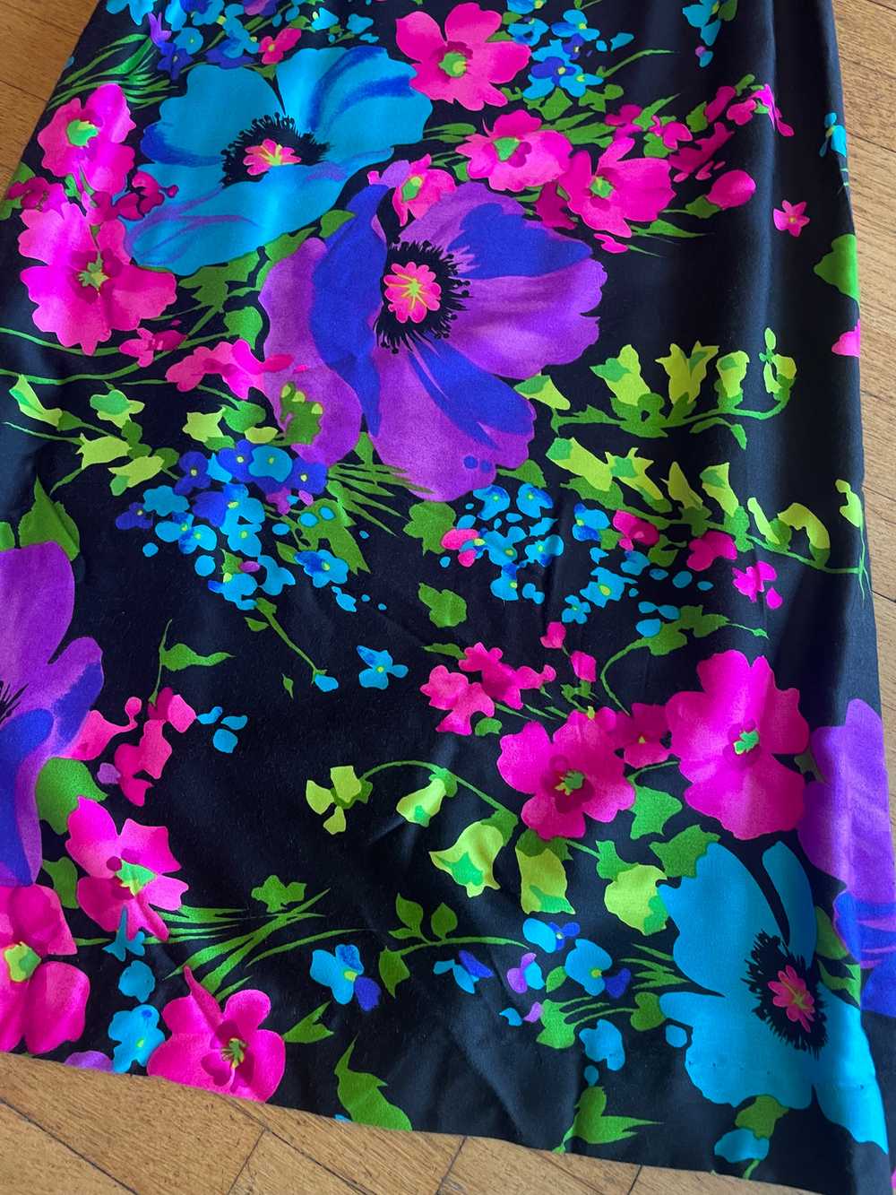 Fluorescent Floral Maxi Skirt - image 3