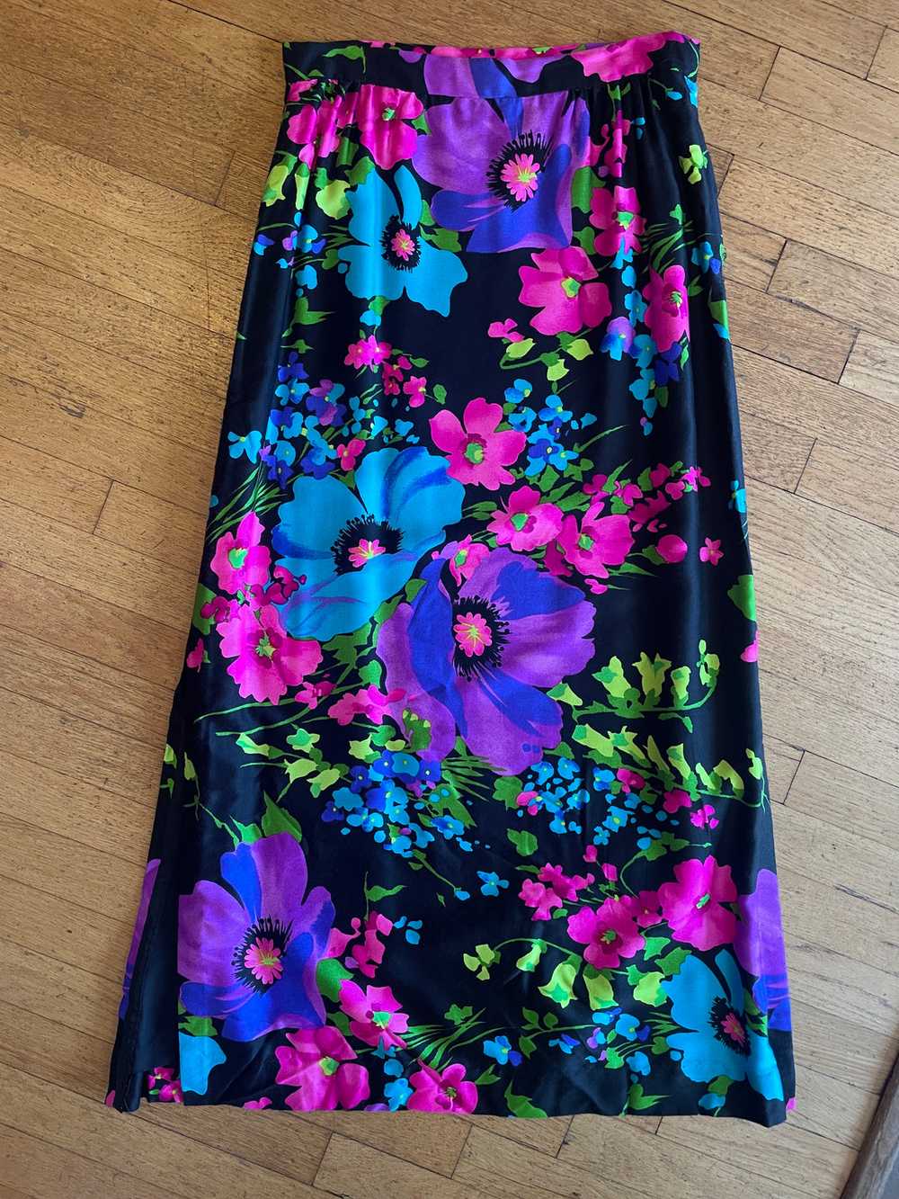 Fluorescent Floral Maxi Skirt - image 4