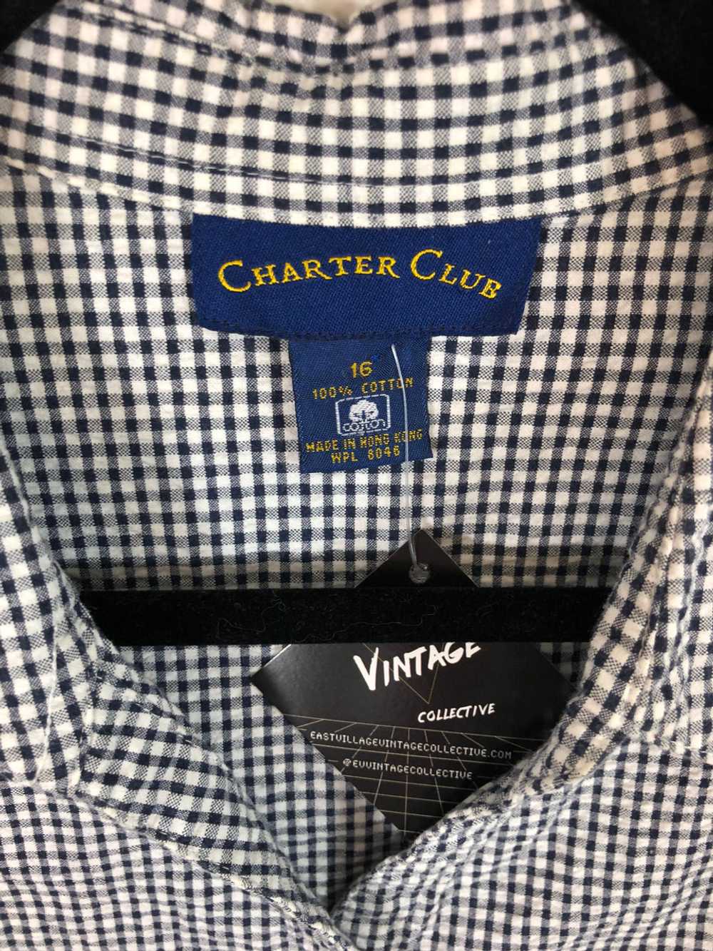 Charter Club Checkered Sleeveless Top - image 3
