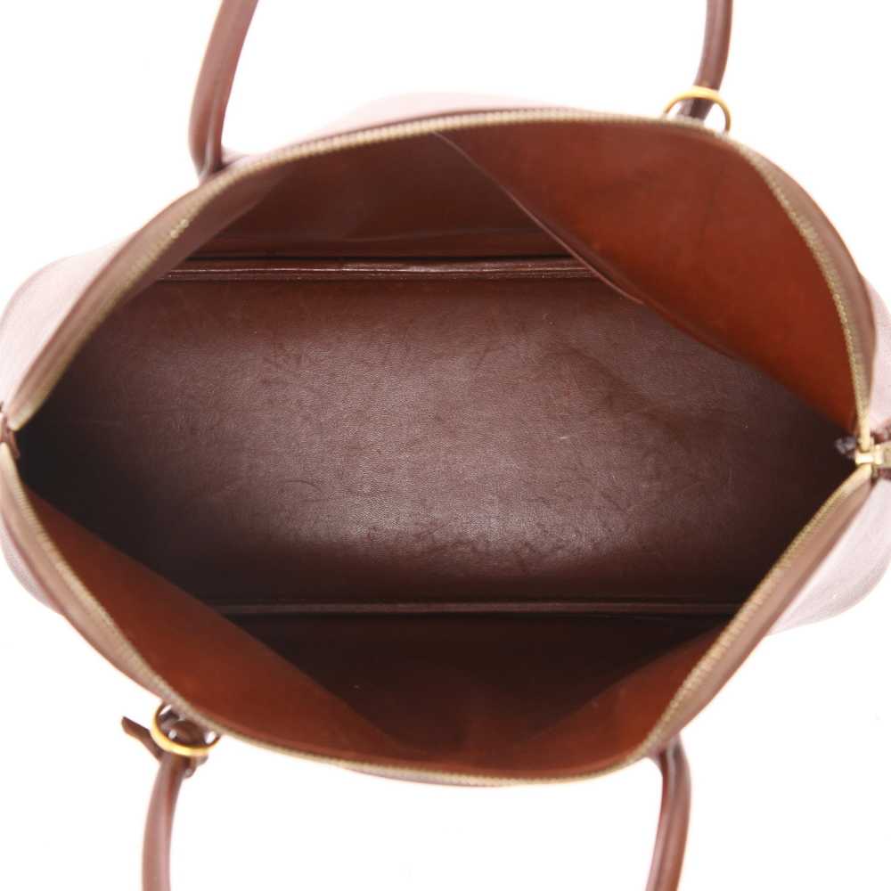 Hermès Bolide 35 cm handbag in brown Courchevel l… - image 4