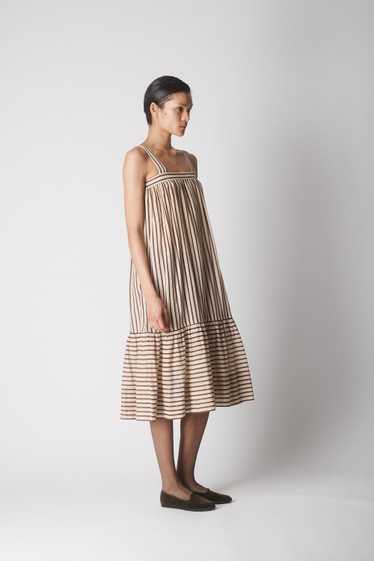 1970's YSL Striped Linen Dress - image 1