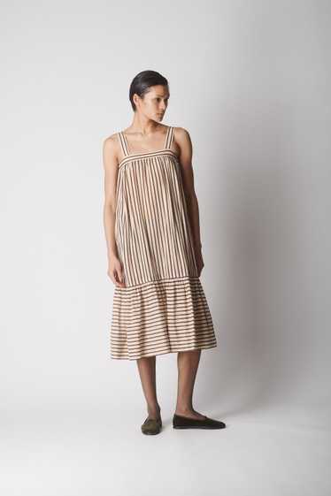 1970s YSL Striped Linen Dress