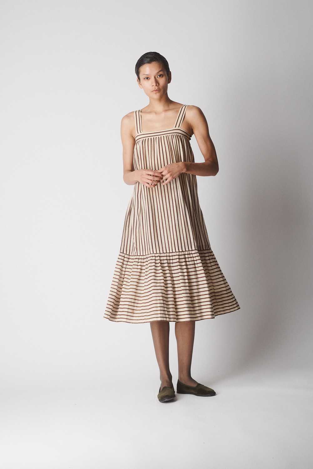 1970's YSL Striped Linen Dress - image 4
