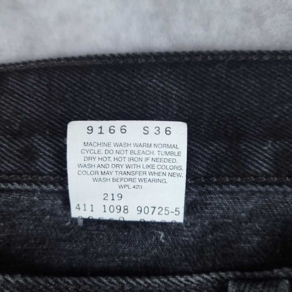 Vtg Levis Mens 38x34 550 Jeans Black Relaxed Fit … - image 10