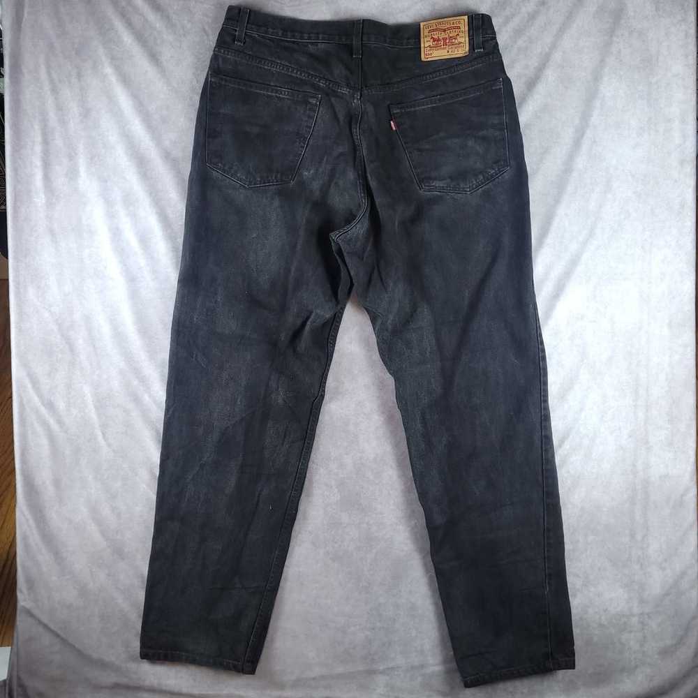 Vtg Levis Mens 38x34 550 Jeans Black Relaxed Fit … - image 4