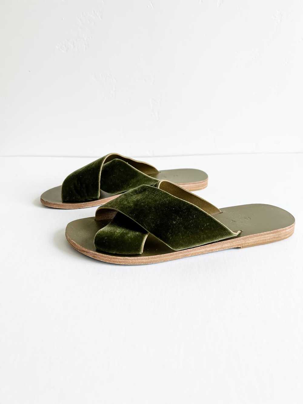 Kyma Chios Sandals in Green Velvet (39) | Used,… - image 2