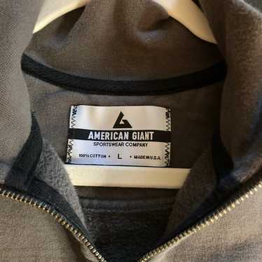 American Giant Zip Up Sweater - Size Large (Made … - image 1