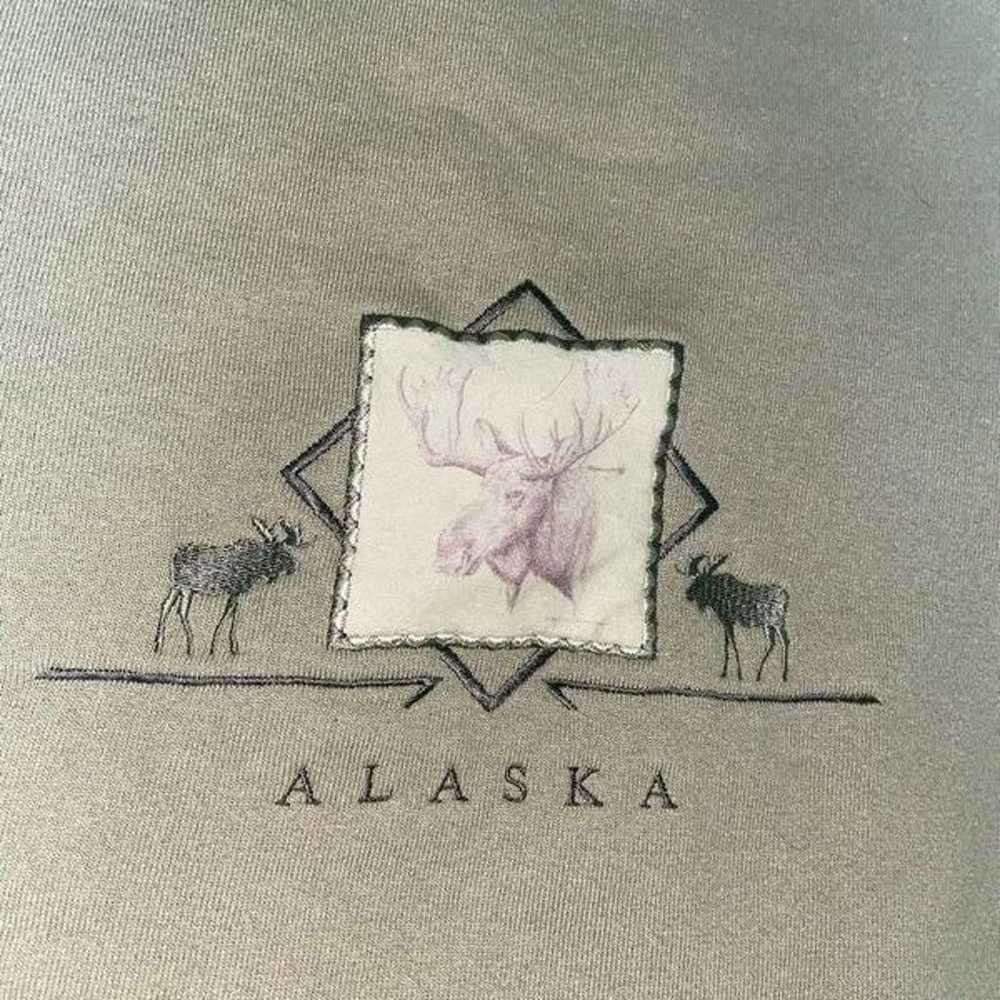 Vintage Jerzees Crewneck USA Alaska Moose Men’s S… - image 4