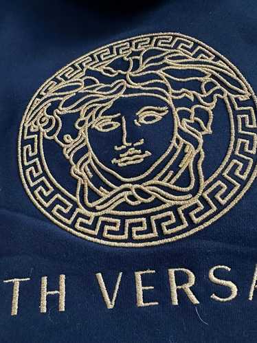 Kith × Versace NAVY GOLD EMBROIDED VERSACE x KITH 