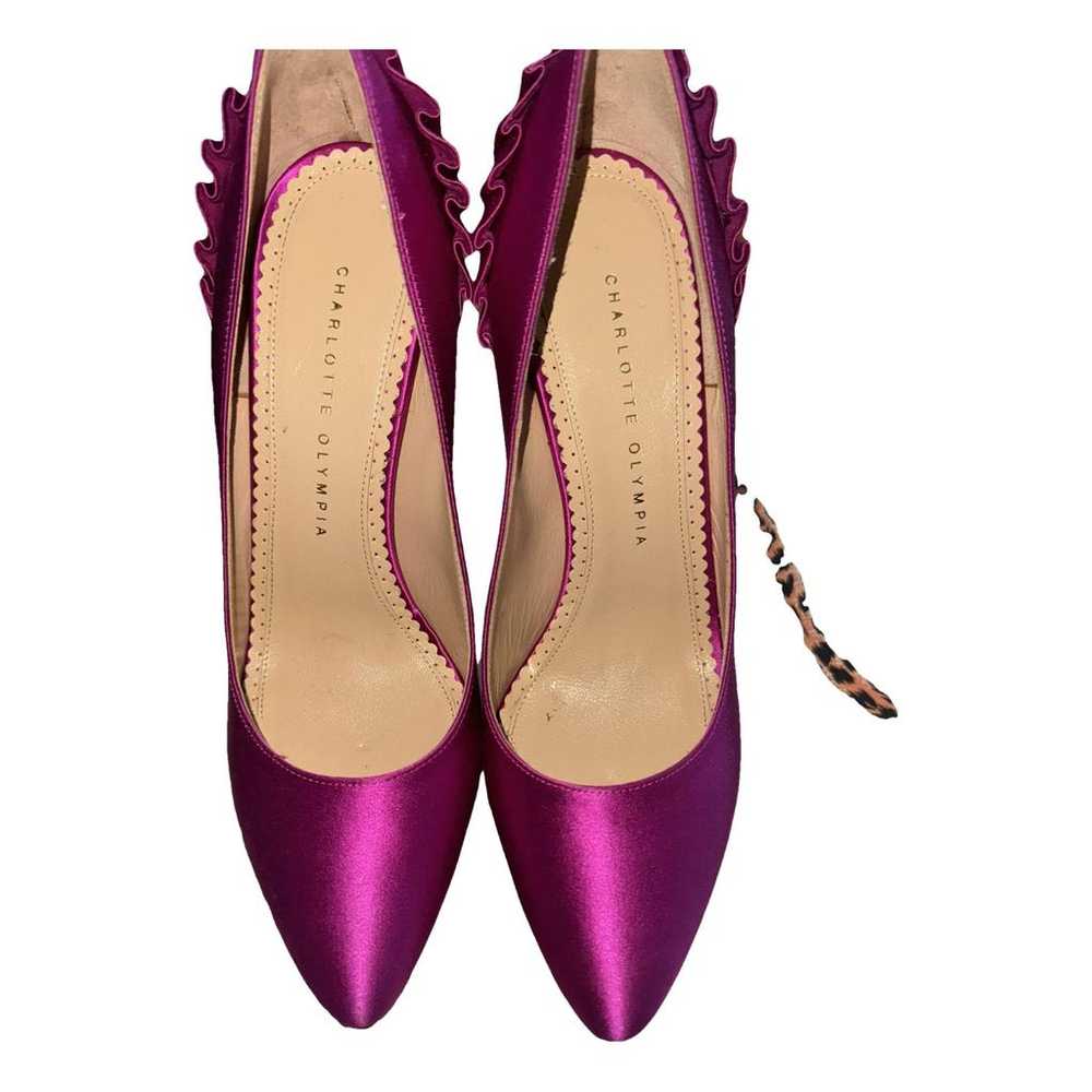 Charlotte Olympia Dolly velvet heels - image 1