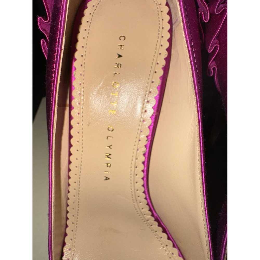 Charlotte Olympia Dolly velvet heels - image 2