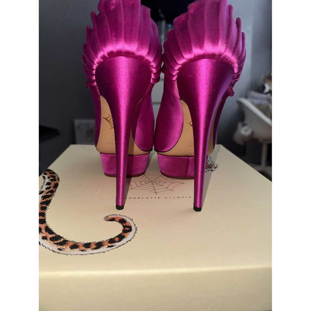 Charlotte Olympia Dolly velvet heels - image 5