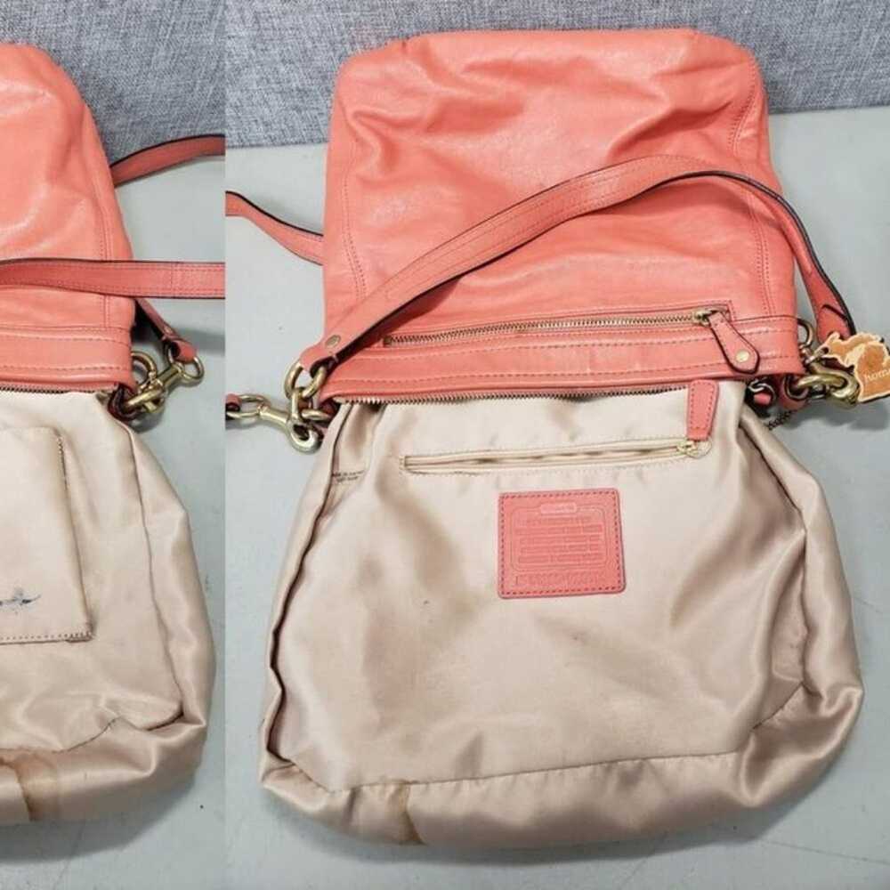 Coach Pink Leather Crossbody Bag Purse - image 10