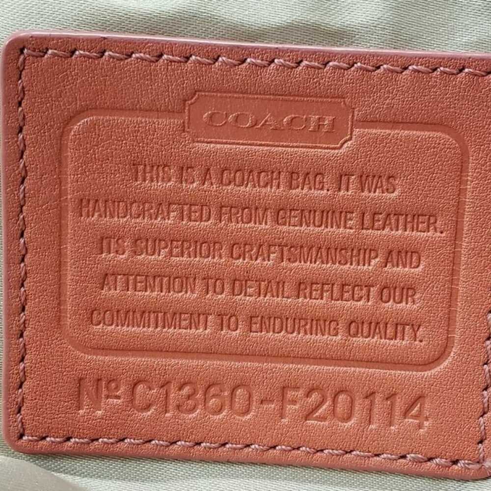 Coach Pink Leather Crossbody Bag Purse - image 11