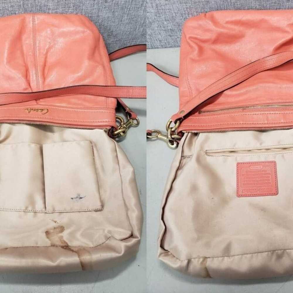 Coach Pink Leather Crossbody Bag Purse - image 7