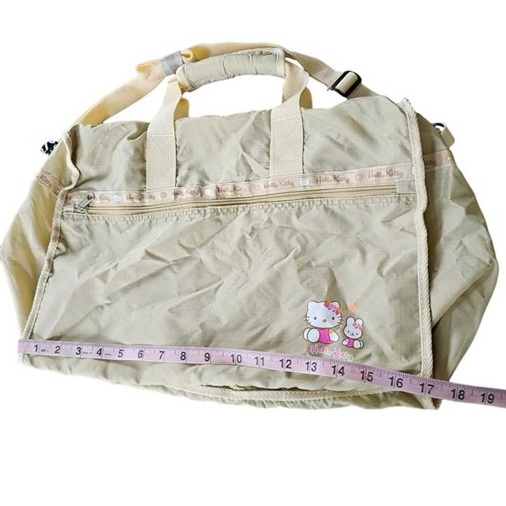 Hello Kitty Large Duffle Gym Bag Luggage Tote 17x… - image 12